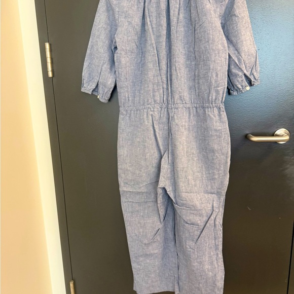 Trovata Birds of Paradise S Mint condition Chambray Blue Jumpsuit with wide leg - Picture 12 of 12